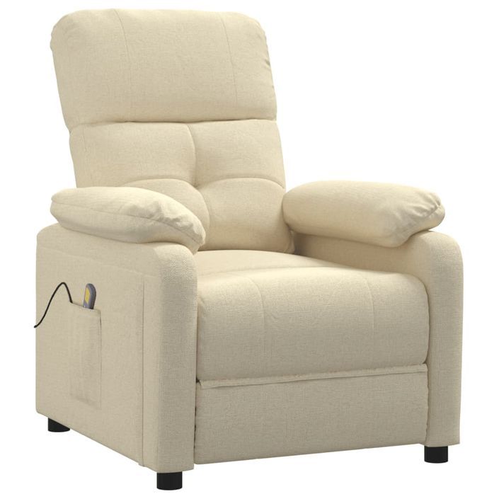 Fauteuil de massage Crème Tissu - Photo n°2