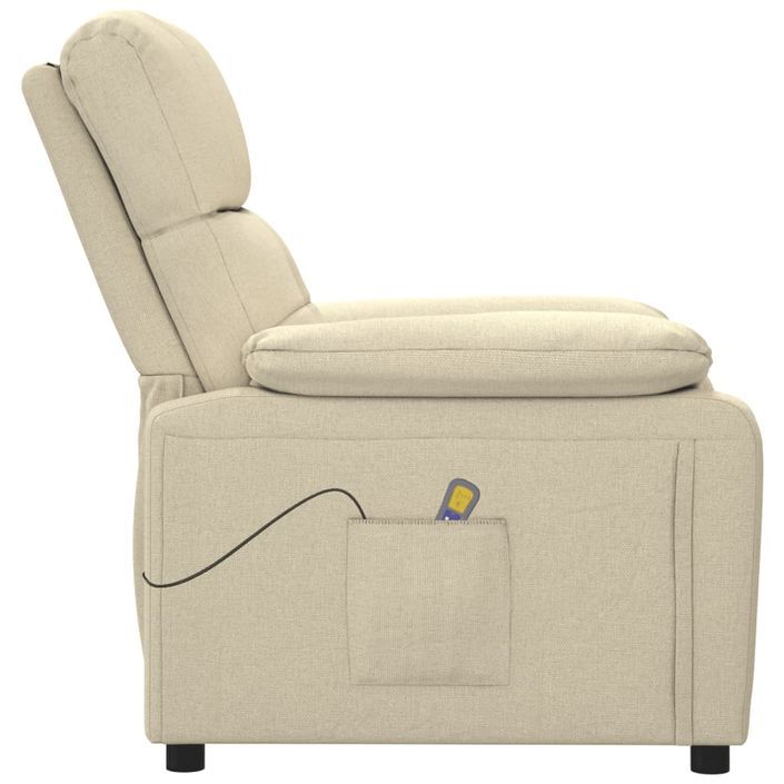 Fauteuil de massage Crème Tissu - Photo n°4