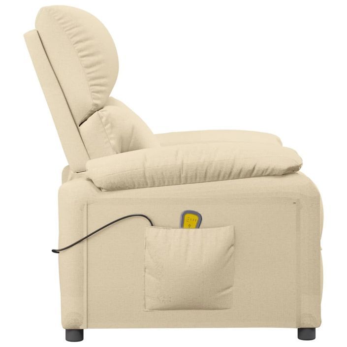 Fauteuil de massage Crème Tissu - Photo n°5