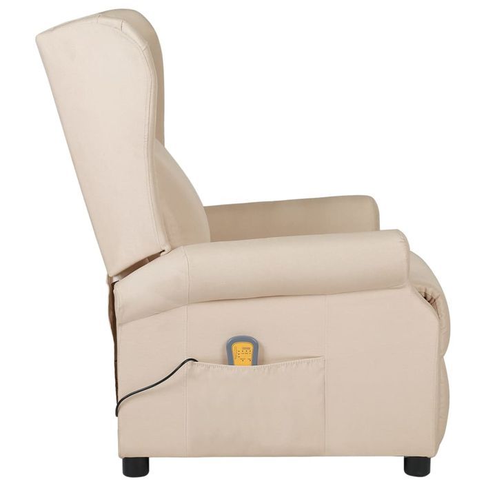 Fauteuil de massage Crème Tissu - Photo n°3