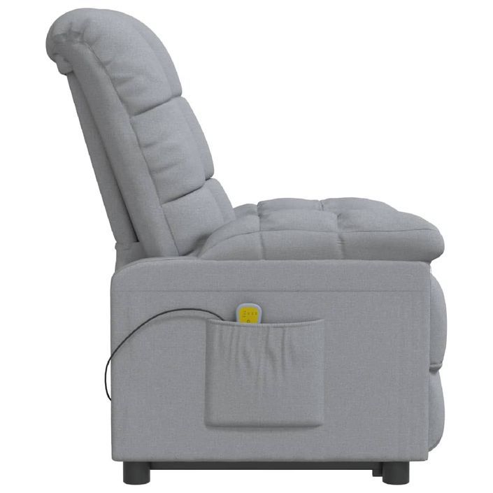 Fauteuil de massage Gris clair Tissu - Photo n°4