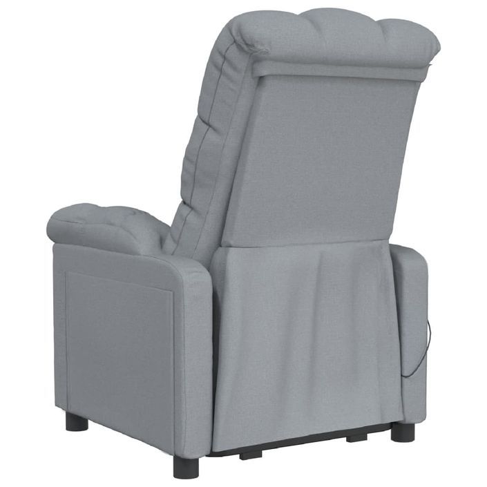 Fauteuil de massage Gris clair Tissu - Photo n°5