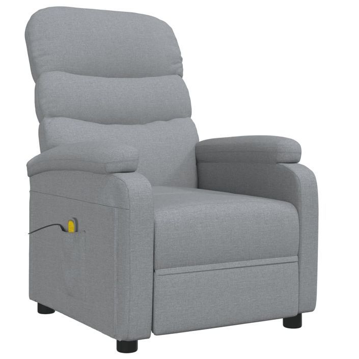 Fauteuil de massage Gris clair Tissu - Photo n°3