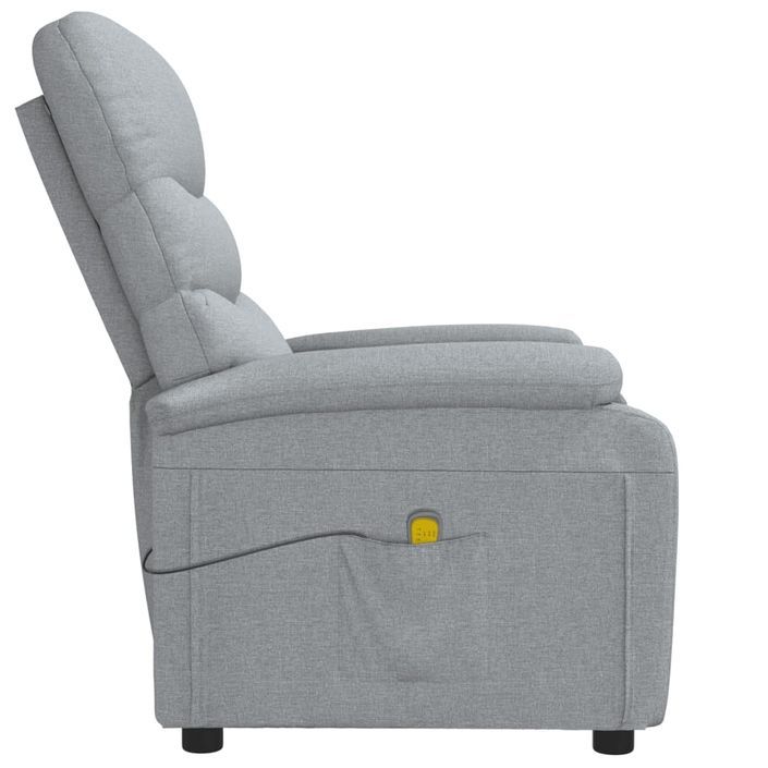 Fauteuil de massage Gris clair Tissu - Photo n°5