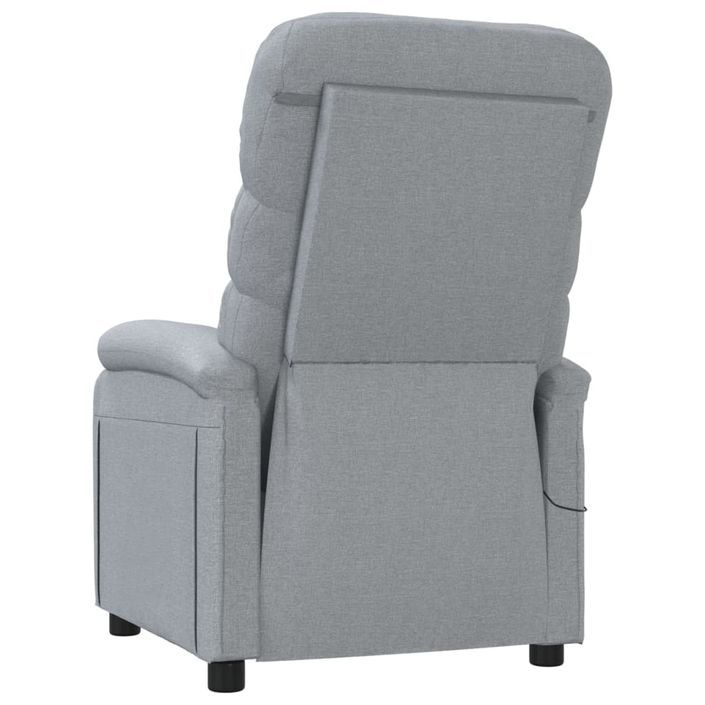 Fauteuil de massage Gris clair Tissu - Photo n°6