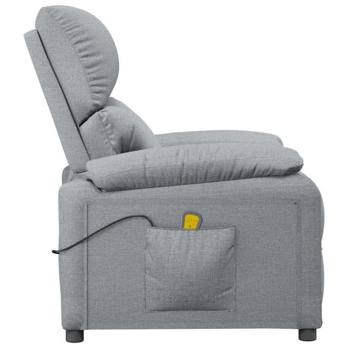 Fauteuil de massage Gris clair Tissu - Photo n°5