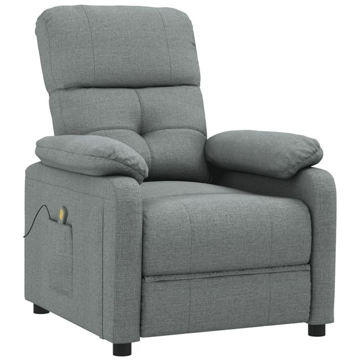 Fauteuil de massage Gris foncé Tissu - Photo n°2