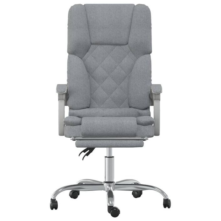 Fauteuil de massage inclinable de bureau Gris clair Tissu - Photo n°3