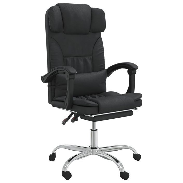 Fauteuil de massage inclinable de bureau Noir Similicuir - Photo n°2