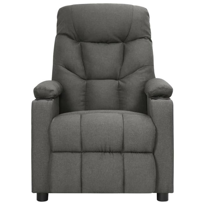 Fauteuil de massage inclinable électrique Gris foncé Tissu 3 - Photo n°3