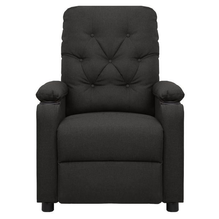 Fauteuil de massage inclinable électrique Noir Tissu 8 - Photo n°3