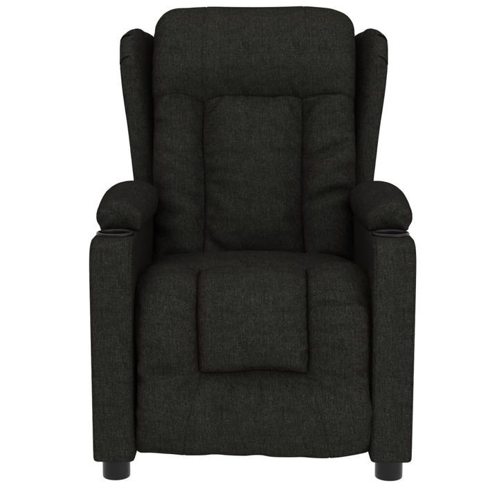 Fauteuil de massage inclinable électrique Noir Tissu 7 - Photo n°4