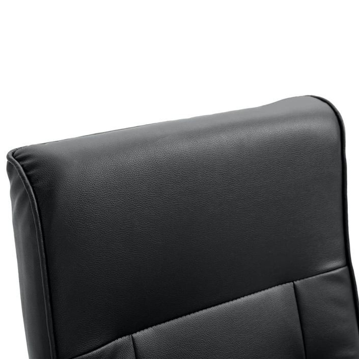 Fauteuil de massage inclinable électrique simili cuir noir Banky - Photo n°7