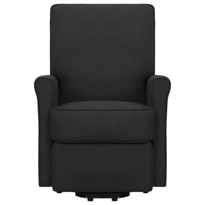 Fauteuil de massage inclinable Noir Tissu 2 - Photo n°4