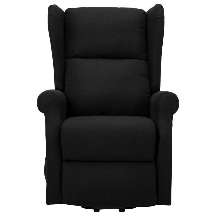 Fauteuil de massage inclinable Noir Tissu 10 - Photo n°4