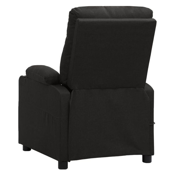 Fauteuil de massage inclinable Noir Tissu 18 - Photo n°6