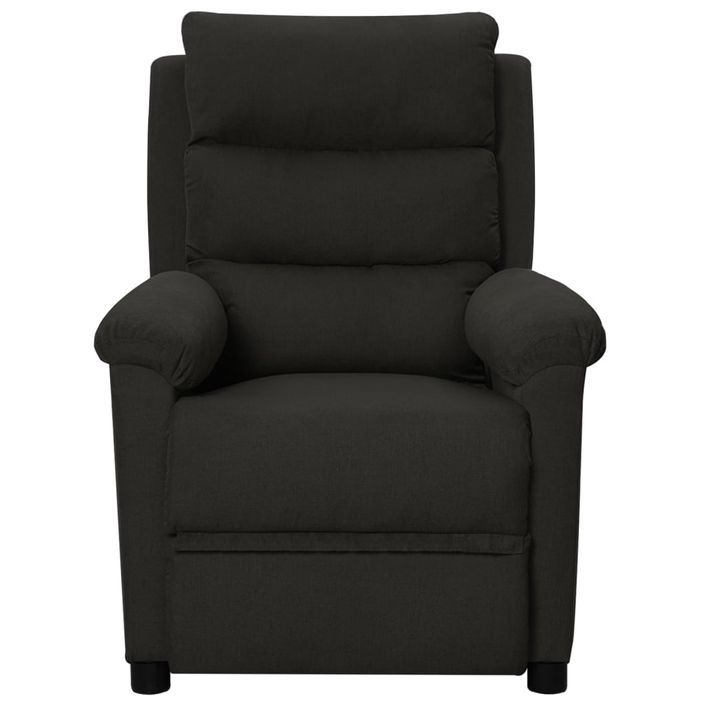 Fauteuil de massage inclinable Noir Tissu 7 - Photo n°2