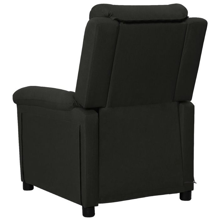 Fauteuil de massage inclinable Noir Tissu 7 - Photo n°4