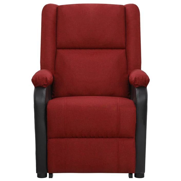 Fauteuil de massage inclinable Rouge bordeaux Tissu 19 - Photo n°4