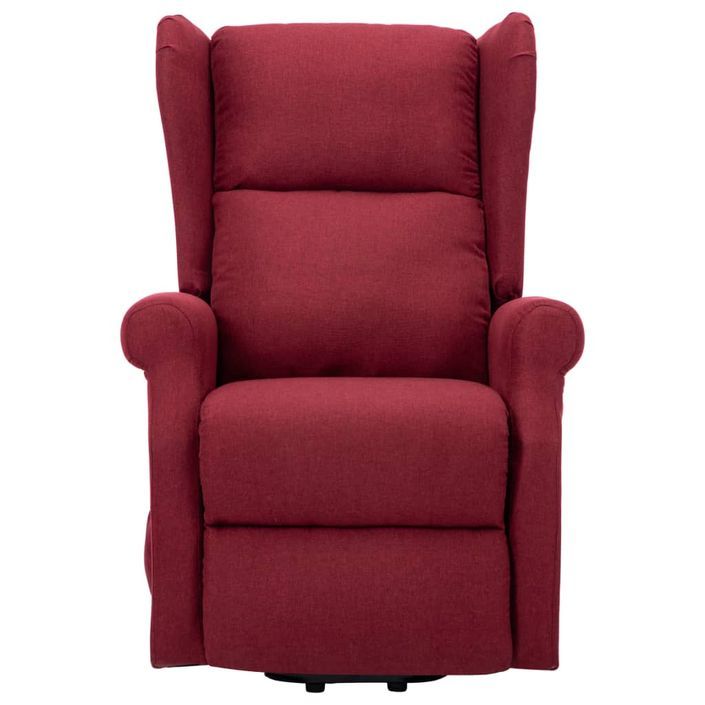 Fauteuil de massage inclinable Rouge bordeaux Tissu 7 - Photo n°4