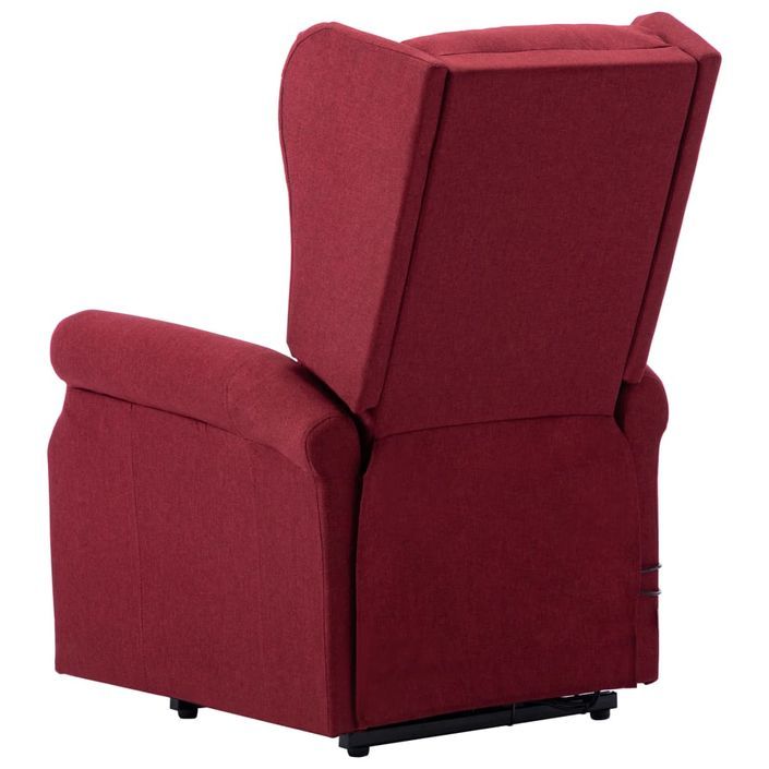 Fauteuil de massage inclinable Rouge bordeaux Tissu 7 - Photo n°6