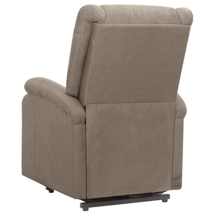 Fauteuil de massage inclinable Taupe Tissu 15 - Photo n°5