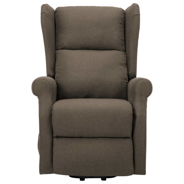 Fauteuil de massage inclinable Taupe Tissu 9 - Photo n°4