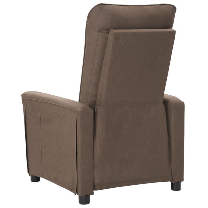 Fauteuil de massage inclinable Taupe Tissu 3 - Photo n°6