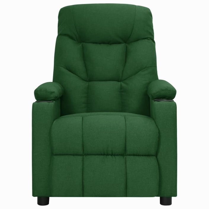 Fauteuil de massage inclinable Vert foncé Tissu 17 - Photo n°4