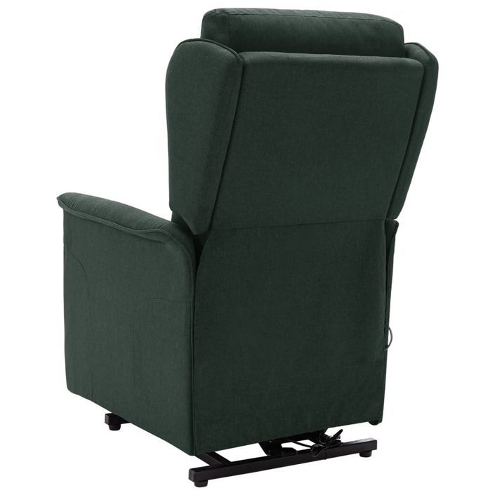 Fauteuil de massage inclinable Vert foncé Tissu - Photo n°8