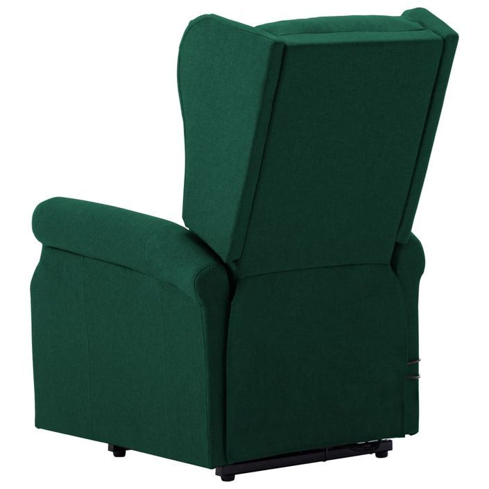 Fauteuil de massage inclinable Vert Tissu - Photo n°6