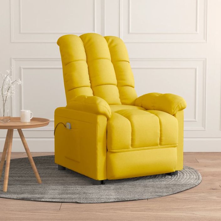 Fauteuil de massage Jaune Tissu - Photo n°1