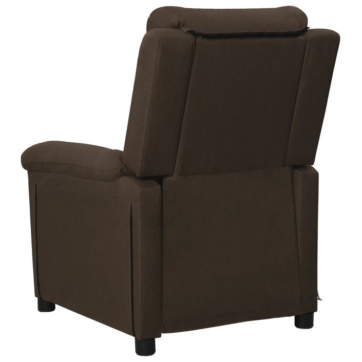 Fauteuil de massage Marron foncé Tissu - Photo n°4