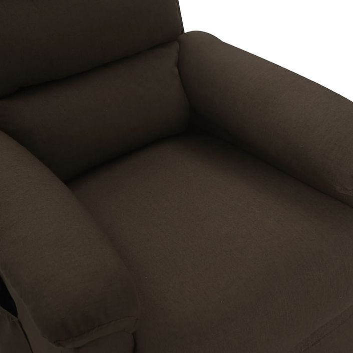 Fauteuil de massage Marron foncé Tissu - Photo n°9