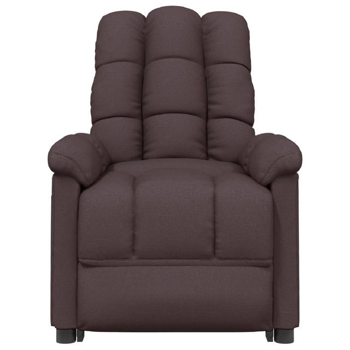 Fauteuil de massage Marron foncé Tissu - Photo n°3