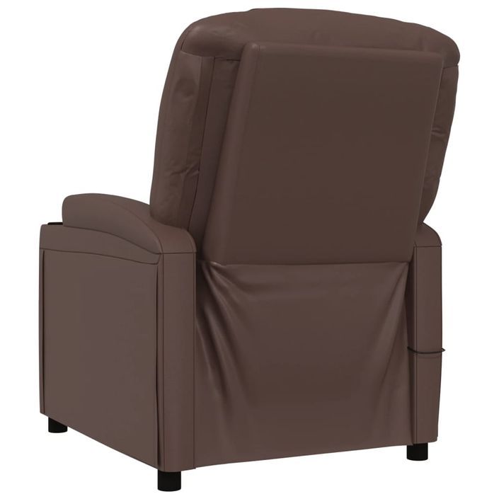 Fauteuil de massage Marron Similicuir - Photo n°5