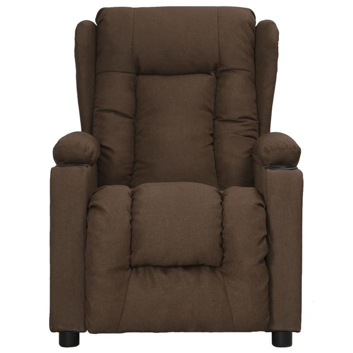 Fauteuil de massage Marron Tissu - Photo n°3