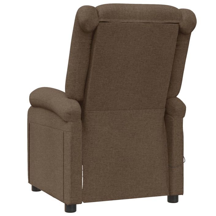 Fauteuil de massage Marron Tissu - Photo n°6