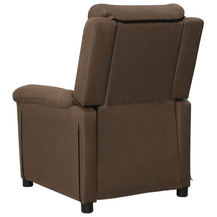 Fauteuil de massage Marron Tissu - Photo n°4