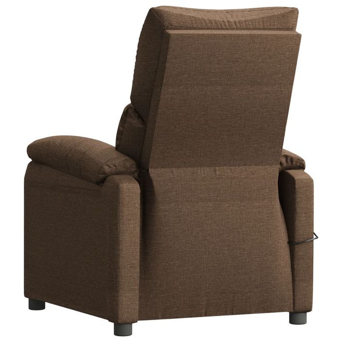 Fauteuil de massage Marron Tissu - Photo n°6