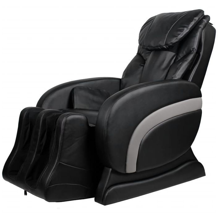 Fauteuil de massage Noir Similicuir 9 - Photo n°3