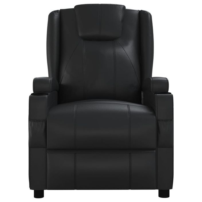 Fauteuil de massage Noir Similicuir - Photo n°3