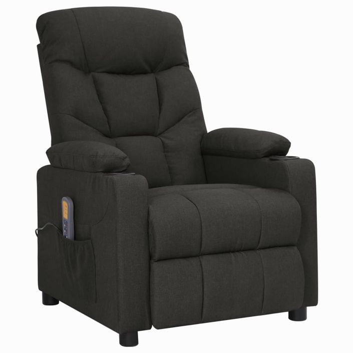 Fauteuil de massage Noir Tissu - Photo n°2