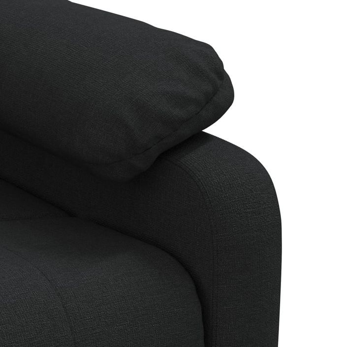 Fauteuil de massage Noir Tissu - Photo n°8