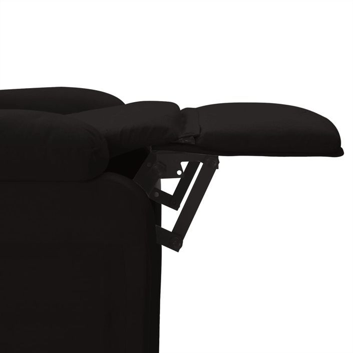 Fauteuil de massage Noir Tissu - Photo n°8