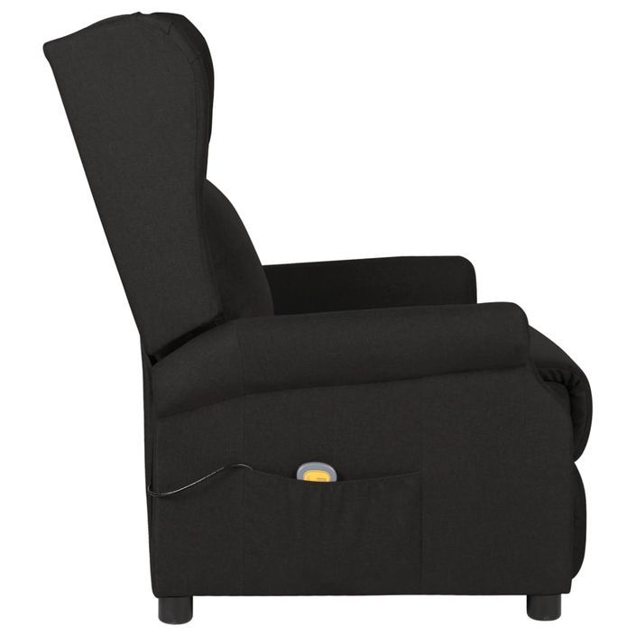 Fauteuil de massage Noir Tissu - Photo n°3