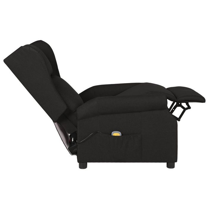 Fauteuil de massage Noir Tissu - Photo n°4