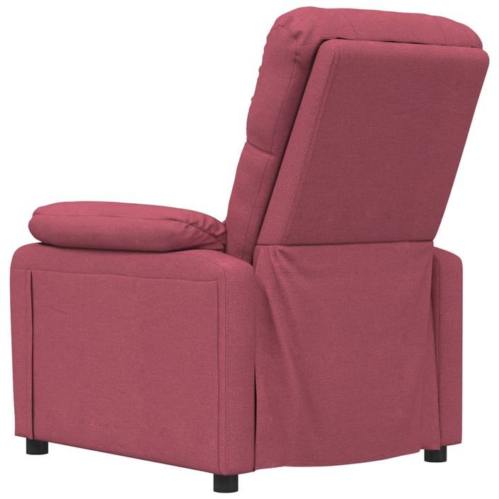 Fauteuil de massage Rouge bordeaux Tissu - Photo n°5