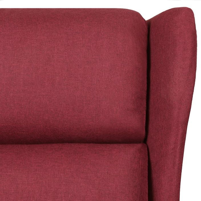 Fauteuil de massage Rouge bordeaux Tissu - Photo n°7