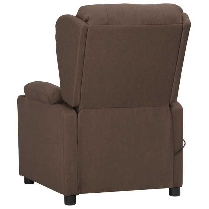 Fauteuil de massage Taupe Tissu - Photo n°4